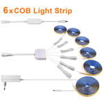 Mitmekihiline kapivalgusti LED DC12V Tuya Smart WiFi COB LED-riba lint 320 LED/m Magamistoa sein K&ouml;&ouml;gi taustvalgustus 2M valge