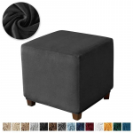 1 tk Velvet Square Footstool Ottomani kate S/M/L Pehmed elastsed jalatoe katted elutoa maja pouf m&ouml;&ouml;bli kaitseks S