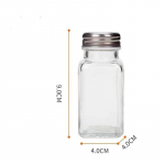 K&ouml;&ouml;gitarvikud Loomingulised l&auml;bipaistvad Cruet klaasist kastmepotid, soola- ja piprapudelid, maitseainepudelid