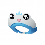 Reguleeritav beebi du&scaron;im&uuml;tsi veekindel vannivisir koos k&otilde;rvakaitsega v&auml;ikelastele, armsa looma disainiga vannitarvikud pehmest PP materjalist Frog-Blue