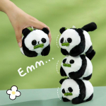 1 tk Plush Panda Doll Ripats M&auml;nguasi T&otilde;mbamisk&ouml;is Saba Liigutatav Kawaii Anime Plushie v&otilde;tmehoidja L&otilde;bus ripats v&otilde;tmehoidja nuku kingitus