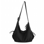 Suure mahutavusega retro nailonist &otilde;lakott naistele Lihtsa tekstuuriga crossbody kott Moodne vabaaja mitmek&uuml;lgne paari suur kott