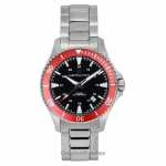 Hamilton Khaki Navy Scuba Roostevabast terasest Must sihver Automaatne H82405130 100M Meeste k&auml;ekell must