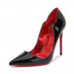 Musta lokkiga &uuml;lemise osaga naiste PU terava ninaga stiletto 12 cm k&otilde;rged kontsad seksikad daamide peokingad klubi tantsukingad naistele pumbad 40