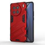 Vivo X90 Pro Plus 5G jaoks Armor p&otilde;rutuskindel telefonikott tagakaas magnetiline tugijalg kukkumisvastane kaitse Coque &uuml;mbrised For Vivo X90 valge