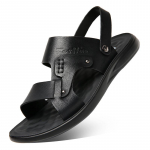 Meeste rannasandaalid Vabaaja nahast hingavad rannasandaalid Meeste v&auml;lisjalatsid Pehmed Suured suurused 38-48 Suvejalatsid Moesussid 38 pruun