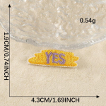 Originaal tikandiga logo koomiks m&auml;rk inglise t&auml;hega plaaster aksessuaarid k&auml;sitsi konto DIY tikandi kleebis riidest kleebis G4R-A-2-7