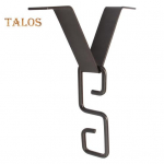 Vihmaketi rennide adapterklamber Suur vastupidavus Lihtne paigaldada Universaalne V-kujuline konksriidepuu Vihmaketi veejuhtme tarvikud must