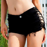 Naiste seksikad kuumad p&uuml;ksid, l&otilde;hestatud seksikad t&auml;naval&otilde;ikelised madala &uuml;laosaga teksap&uuml;ksid teksap&uuml;ksid teksap&uuml;ksid L must