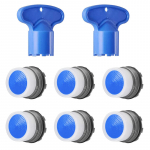 6 TK K&ouml;&ouml;gi Vannitoa Valamu Segisti Aeraatori Asendused Peidetud Aeraatorid 2 Eemaldusv&otilde;tmega T&ouml;&ouml;riist 1.65cm-6pcs