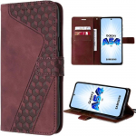 Kaitsekate - Booling - Samsung Galaxy A54 5G jaoks - Punane - P&otilde;rutuskindel - PU nahk tugitooliga punane