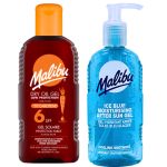 Malibu SPF6 kuiv &otilde;li karoteeniga 200ml + j&auml;&auml;sinine geel p&auml;rast p&auml;evitamist 200ml