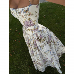 Vintage lillemustriga k&otilde;rge v&ouml;&ouml;kohaga plisseeritud maksikleit naistele Seksikas seljatu varrukateta pikk kleit Suvine seksikas puhkusepeokleit S valge