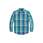 Polo Ralph Lauren SS24 Ruuduline Terava Kraega &Uuml;he Rinnaga Pikkade Varrukate S&auml;rk Meeste s&auml;rgid Mitmev&auml;rviline MNPOWOV16823328-999 L