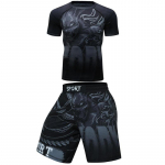 jiu jitsu Rashguard meeste t-s&auml;rgid p&uuml;ksid mma l&uuml;hikesed p&uuml;ksid bjj Boxeo kickboxing kampsunid l&ouml;&ouml;vekaitse Spordiriided mma Poksi T-s&auml;rk komplekt S