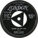 7-tolline plaat BOBBY DARIN - Queen Of The Hop 45HLE8737 London Records 1958 UK Rock Kasutatud