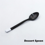 Roostevabast terasest s&ouml;&ouml;giriistade komplektid Nuga ja kahvel Lusikas Lauan&otilde;ud Steik S&ouml;&ouml;gipulgad Lusikakomplekt Must Lihtne L&auml;&auml;ne Lauan&otilde;ud Dessert Spoon