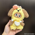 17 cm jaoks Labubu nukuriided moer&otilde;ivad kapuutsid Nukuriided v&auml;rvide sobivus kapuutsid Nukud aksessuaarid armsad kaunistused v&auml;ikesed riided 03