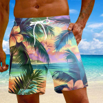 Meeste moe Hawaii mustriga elastse v&ouml;&ouml;kohaga vabaaja joogap&uuml;ksid rannap&uuml;ksid M