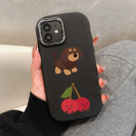 OPPO A16 A38 A57 A58 A74 A78 A98 jaoks Reno8T Reno13F jaoks Realme C25S C53 C65 jaoks multikas must kass h&otilde;bedase &auml;&auml;rega pehmest vedelast silikoonist kaitse&uuml;mbris OPPO Reno6 Z 5G sinine