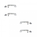 4 tk v&auml;limine v&auml;lisukse k&auml;epide Chrome eesmine tagumine L&R Hummer H3 H3T 09-10 jaoks