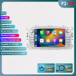 Ossuret Androidi intelligentne FM-autoraadio Ford Focus 2007 Mondeo S-max C MAX Kuga Galaxy Fiesta Transit Fusion Connect Autoradio Multimeedia Carplay jaoks S P2CP 4Core 2G 32G AI