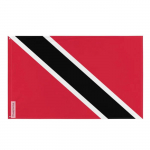 Drapeau - Trinit&eacute;-et-Tobago - 60 x 90 cm - Pol&uuml;ester - J&auml;lgimine recto/verso - &OElig;illets en fer