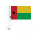 Drapeau - Guin&eacute;e-Bissau - 10 t&uuml;kki - 14 x 21 cm - Pol&uuml;ester - M&acirc;t en Plastique