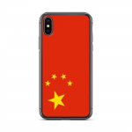 Coque iPhone - Drapeau Chine - Mod&egrave;le Vertical - Souple - Plastikust l&auml;bipaistev - TPU