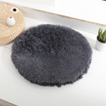 &Uuml;mmargune lemmikloomakoera voodimatt pikk pl&uuml;&uuml;sis pehme kohev lemmikloomapadi kasside vooditeki alus v&auml;ikestele keskmistele suurtele koertele kasside magamistarbed diameter 40 cm