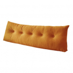 Voodipeatsipadi Kiilpadi Voodipeats Kolmnurkne Voodipeatsipadi Ergonoomiline Seljatugi Silindriline Padi K&uuml;lgtaskuga &Uuml;hiselamuvoodi Diivani jaoks 120cm oranž