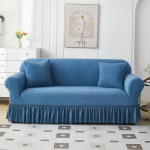 Žakardi volang&auml;&auml;rega diivanikate - Universaalne sobivus k&otilde;ikideks aastaaegadeks Two-seater 145-185cm