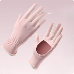 Suvised naiste p&auml;ikesekaitsekindad UV-kiirguse vastased &otilde;hukesed jahedad v&auml;ljas s&otilde;itmiseks j&auml;&auml;siidist kindad libisemiskindlad ja hingavad average size