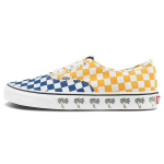 Vans Authentic Sidewall Palm Tree Checkerboard Unisex Tossud Sinine Kollane T&otilde;eline Valge VN0A348A40P 35