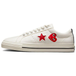 Comme des Gar&ccedil;ons Play x Converse One Star Cloud Dancer Unisex tossud Kreemjas Punane Valge A01792C 35