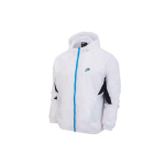 Nike Paneelidega Logotr&uuml;kiga T&otilde;mblukuga Kapuutsiga Jakk Meeste &Uuml;ler&otilde;ivad Valge DB5172-100 XXL