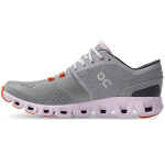 ON Cloud X 3 Alloy Lily Naiste tossud Hall Alloy-Grey Lily-Pink 40.99041 36.5