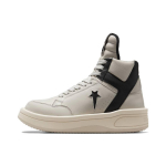 Rick Owens x Converse DRKSHDW TURBOWPN Mid Oyster Black Unisex Tossud Kreemjas A06758C 35.5