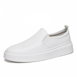 Moodne Mood Ehtne Nahk Meeste Vabaaja Jalan&otilde;ud Slip-on Formaalseteks Mokassiinideks Luksuslikud Mugavad Meeste Korterid Mokassiinid Pehmed Meeste S&otilde;idujalan&otilde;ud 38 valge