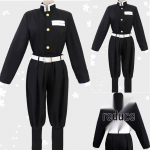 Demon Slayer Cosplay kost&uuml;&uuml;m Tanjiro, Nezuko, Zenitsu ja Giyu jaoks Large
