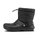 Crocs Classic Lined Neo Puff &Uuml;mar nina Kaunistatud kand L&uuml;hikesed saapad Unisex saapad Must 206630-060 42-43