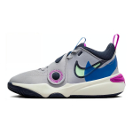 Nike Team Hustle D 11 GS Mugavad Mitmek&uuml;lgsed Libisemiskindlad P&otilde;rutust summutavad Madalad Laste Korvpallijalatsid Laste toss Hall Sinine FN5005-001 36