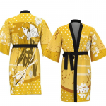 Demon Slayer Kimono - Tanjiro ja Nezuko stiilis unisex haori mantel Free size Adult