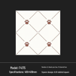 400x400 Roheline Prantsuse Retro V&auml;ikese &Otilde;ie Keraamiline Plaat K&ouml;&ouml;ki, Vannituppa, R&otilde;dule ja P&otilde;randale 400*400