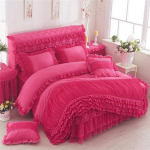 1 tkpitsist tekikott + 2 tk padjap&uuml;&uuml;ri Moodne disain Pehme mugav tekikott Kuninga/Kuninganna suurusega Luksuslikud voodipesukomplektid 2pcs Pillowcases pink