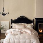 800TC l&uuml;otselli bambuskiud pehme siidine voodipesukomplekt roosiline lilleline tikand pits&auml;&auml;rad tekikott lina/kummiga lina padjap&uuml;&uuml;rid Flat Bed Sheet&Queen 200X230cm 4pcs