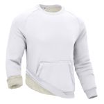 Kapuutsiga sporditreeningkost&uuml;&uuml;m Unisex jooksuriided pikkade varrukatega pullover Pusad Pusa XL valge