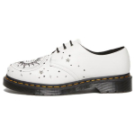 dr. Martens 1461 Nahast Tikitud Disain Madalad Vabaajajalatsid Unisex Vabaajajalatsid Valge 27851100 38