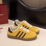 Retro Saksa treeningjalatsid naistele kevad 2025 uus lame talla hingav Forrest Gump kingad populaarsed mitmek&uuml;lgsed vabaaja spordijalatsid 35 kollane