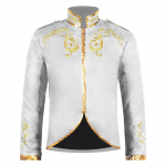 Halloweeni Meeste Moodne Jakk Sinine Kuninglik Prints Tikitud Mantel, Punane Must Valge Lilla Roheline Saadaval Jakkid XXXXL valge